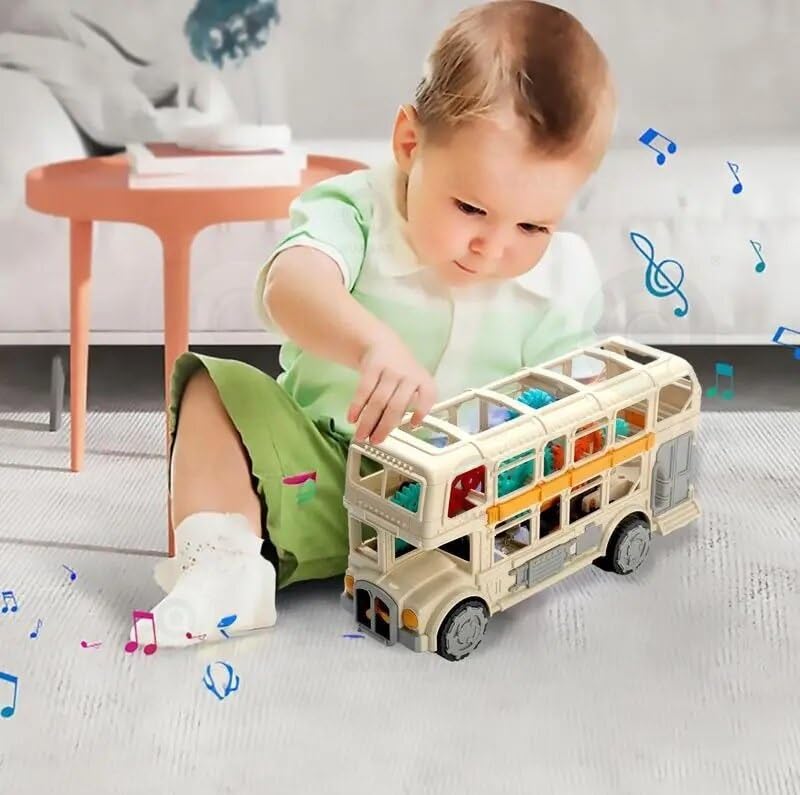 Universal Electric Musical School Bus Little Kids Toys - Multicolor