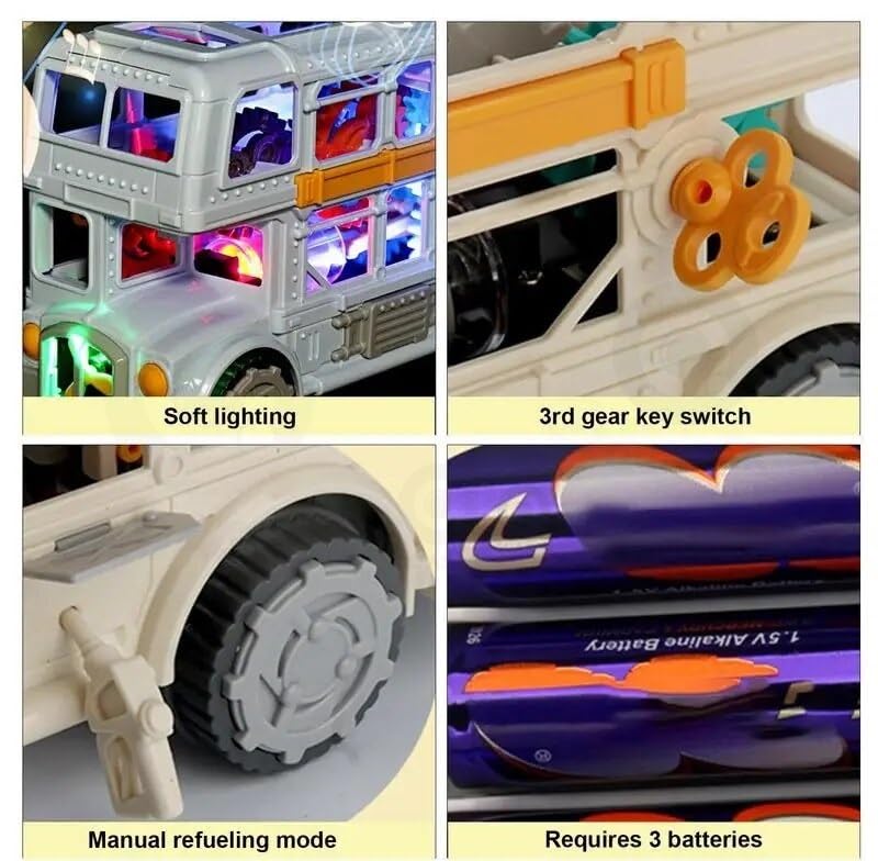 Universal Electric Musical School Bus Little Kids Toys - Multicolor