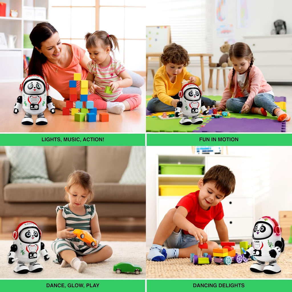 Space Panda Dancing Toy For Kids With Vibrant Light Effect & Musical Sound