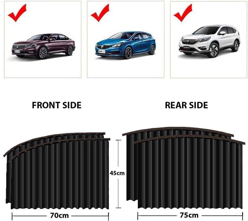 4 Pcs Curtain For Car Window