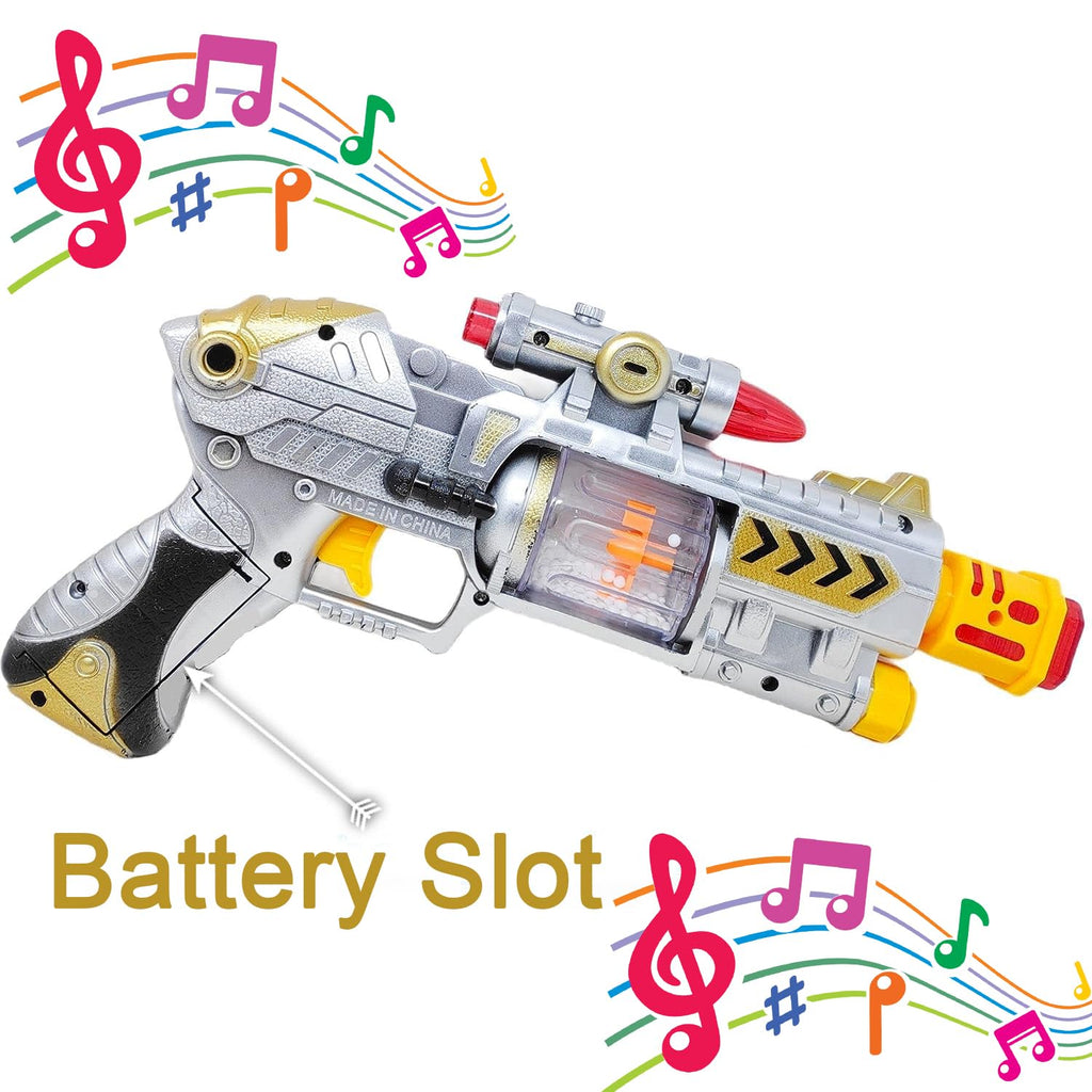 Laser Sound Music Flashing Lights Gun Toy For Kids