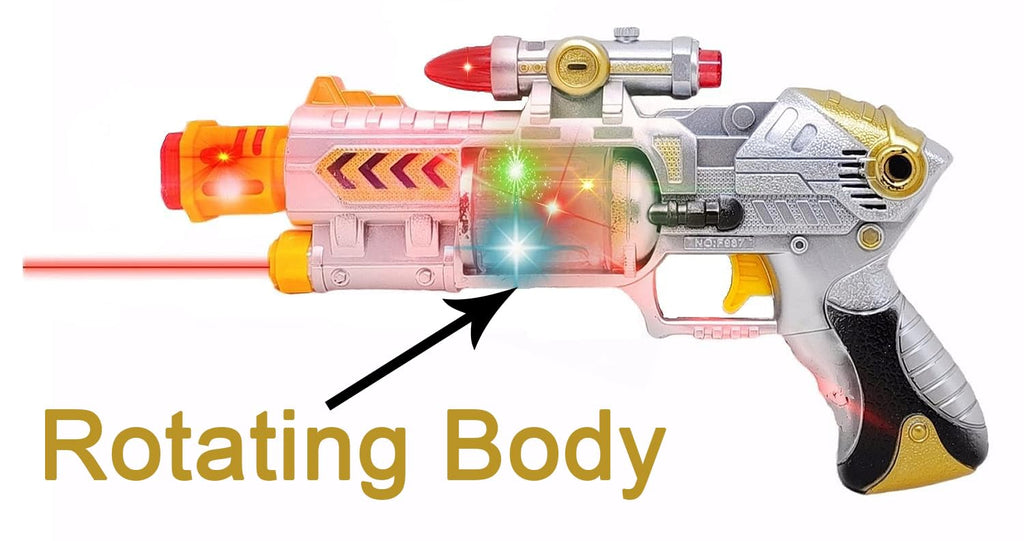 Laser Sound Music Flashing Lights Gun Toy For Kids