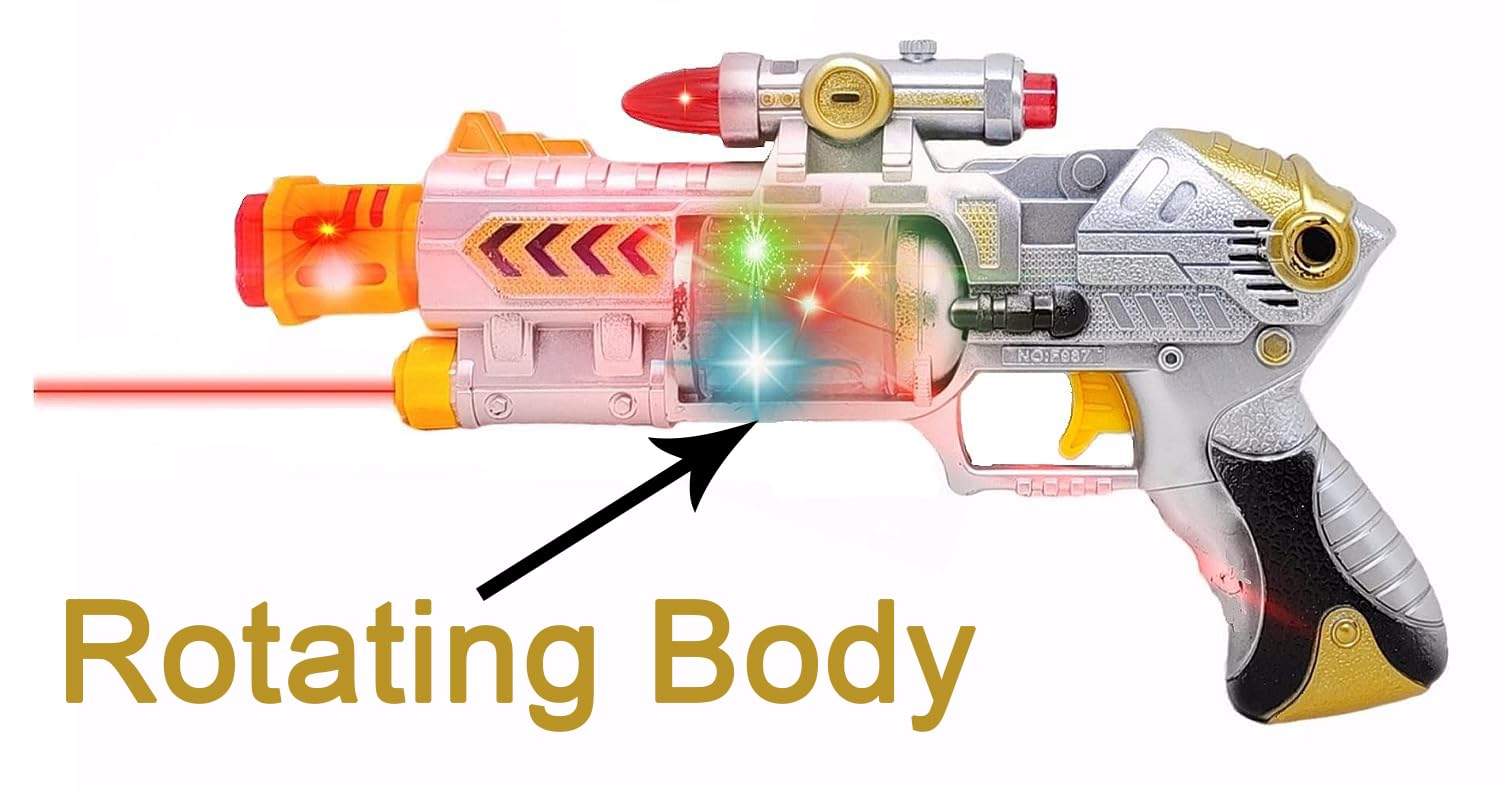 Laser Sound Music Flashing Lights Gun Toy For Kids