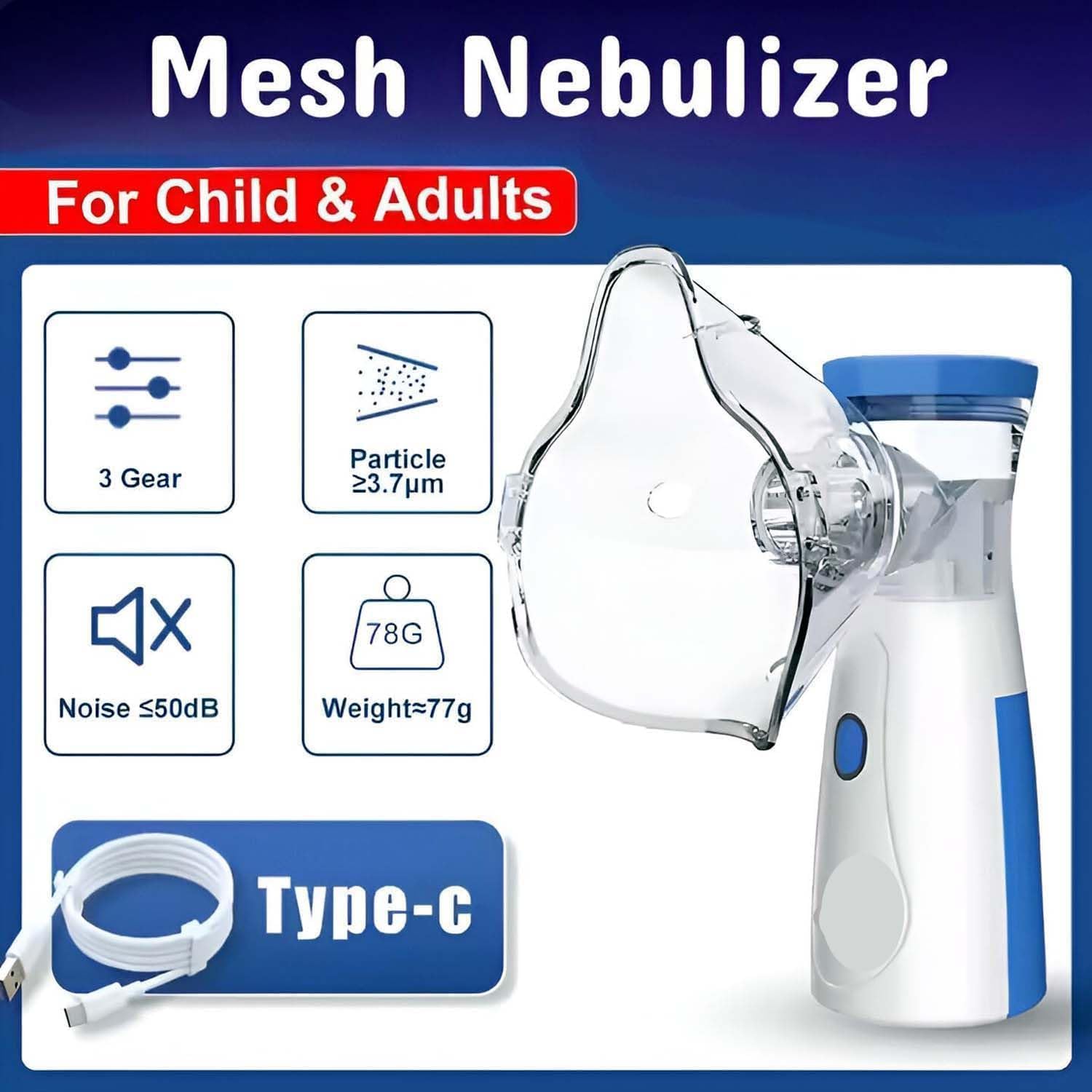 Portable Nebulizer Machine For Adult & Kids