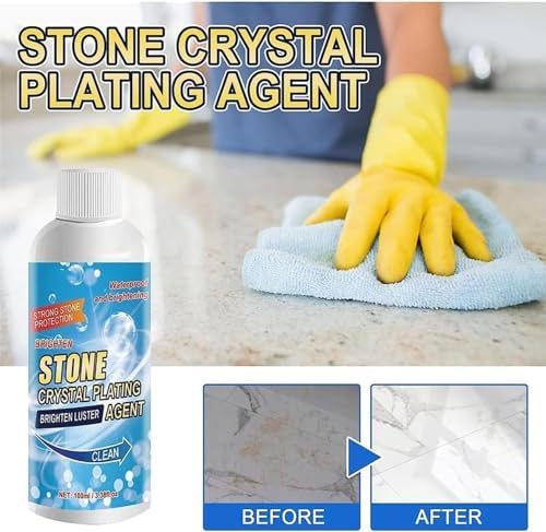 Stone Crystal Plating Agent Liquid For Marble, Granite & Stone (Pack Of 2)